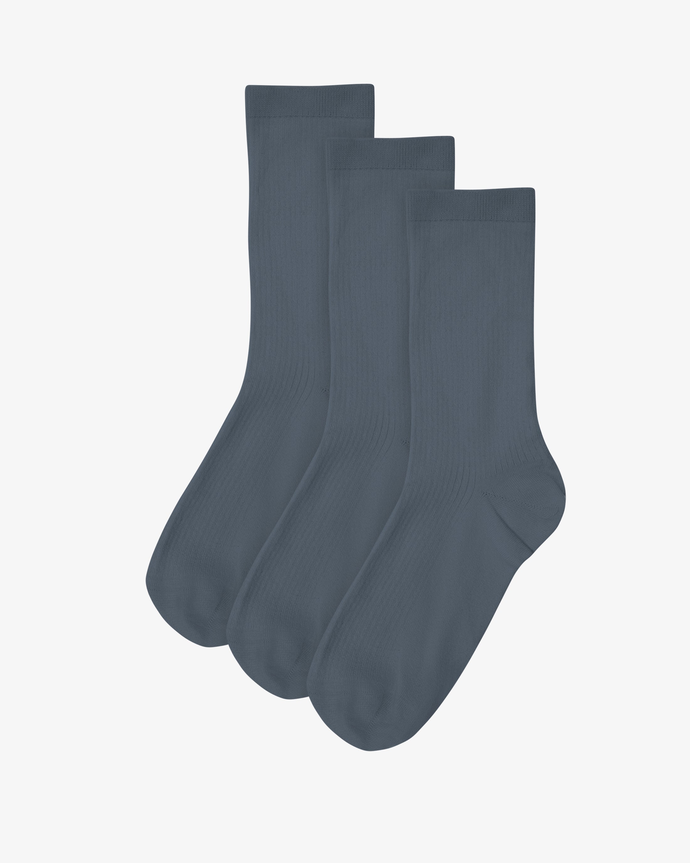Women Classic Organic Sock - Petrol Blue (3-Pack)