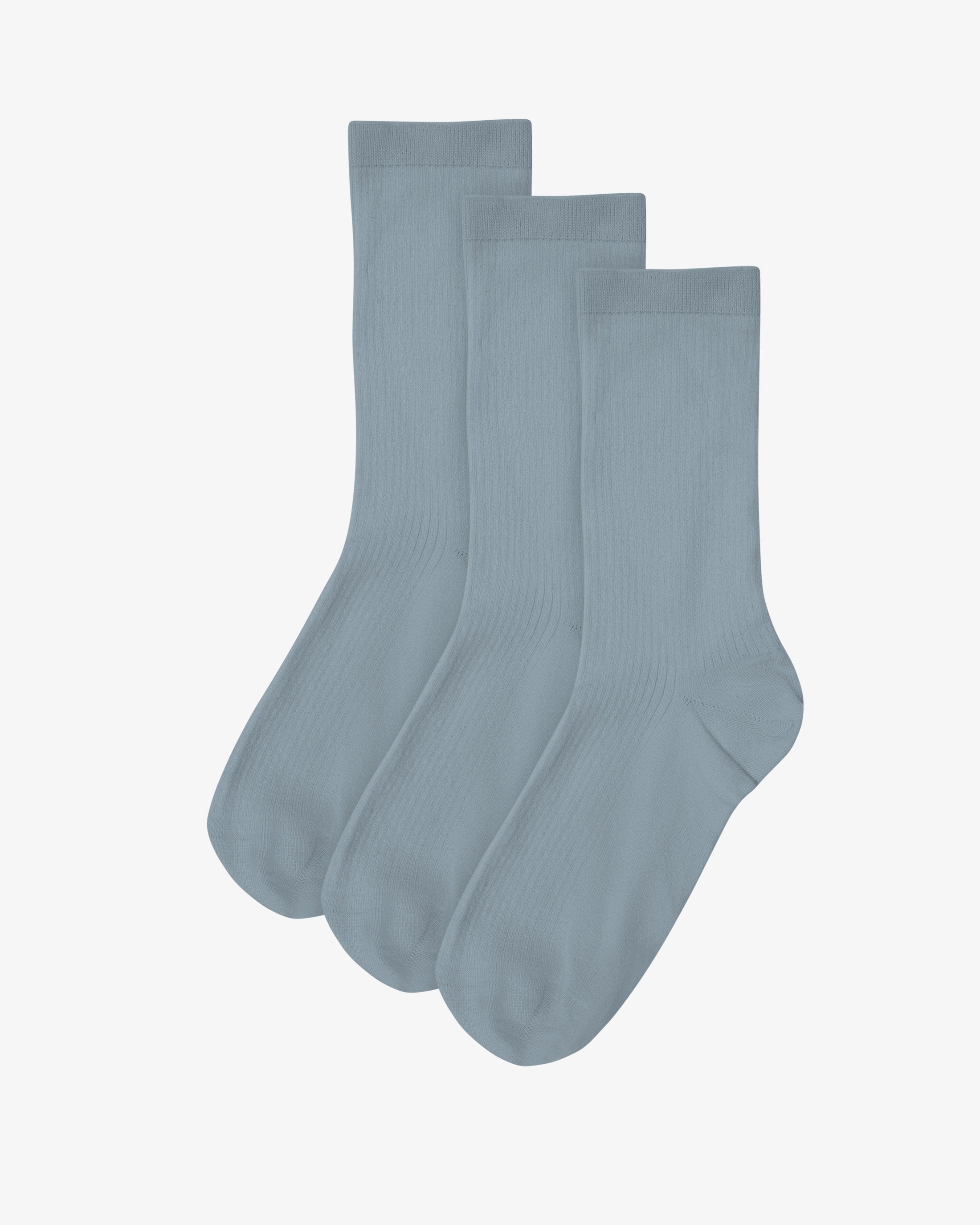 Women Classic Organic Sock - Steel Blue (3-Pack)