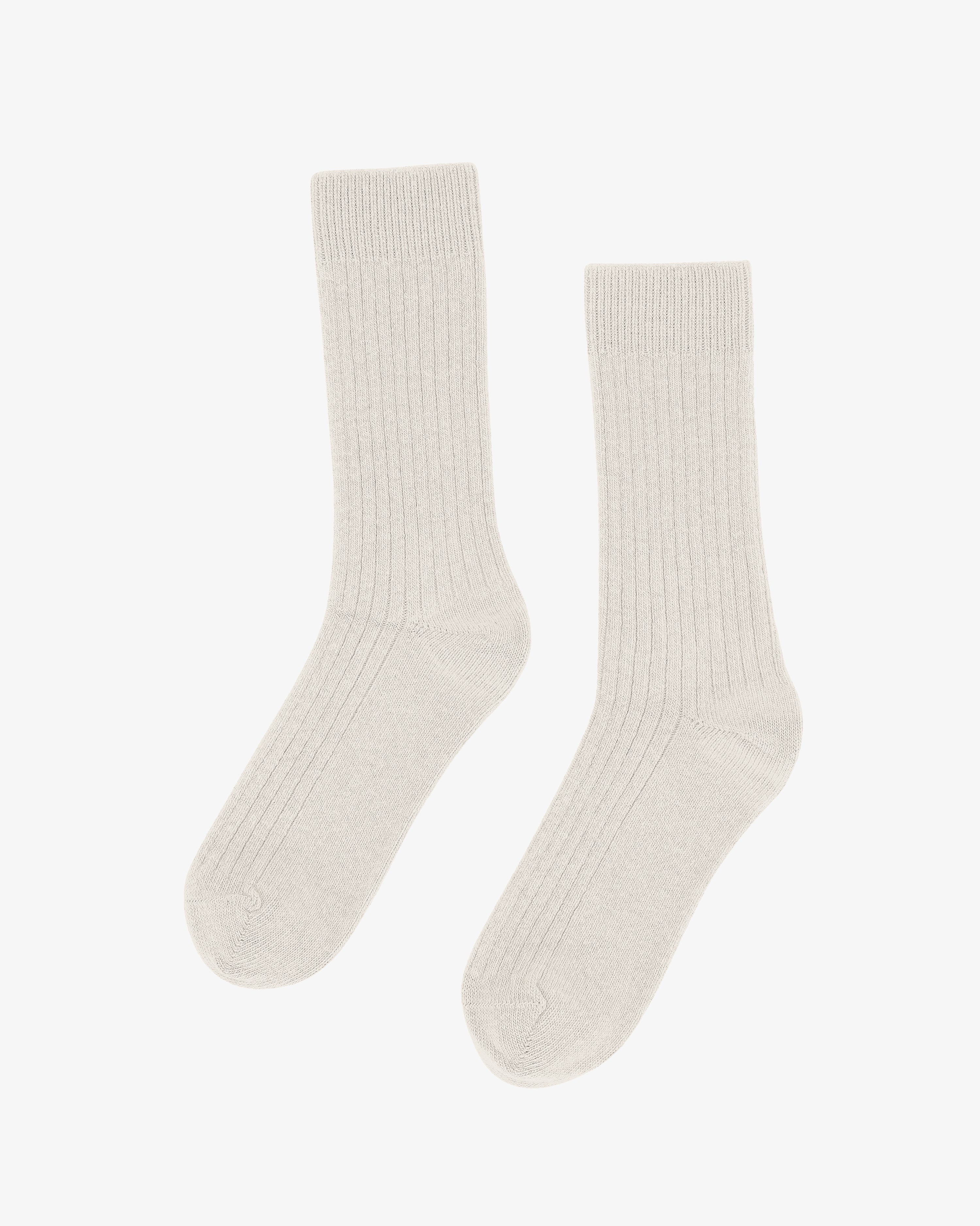 Merino Wool Blend Sock - Optical White