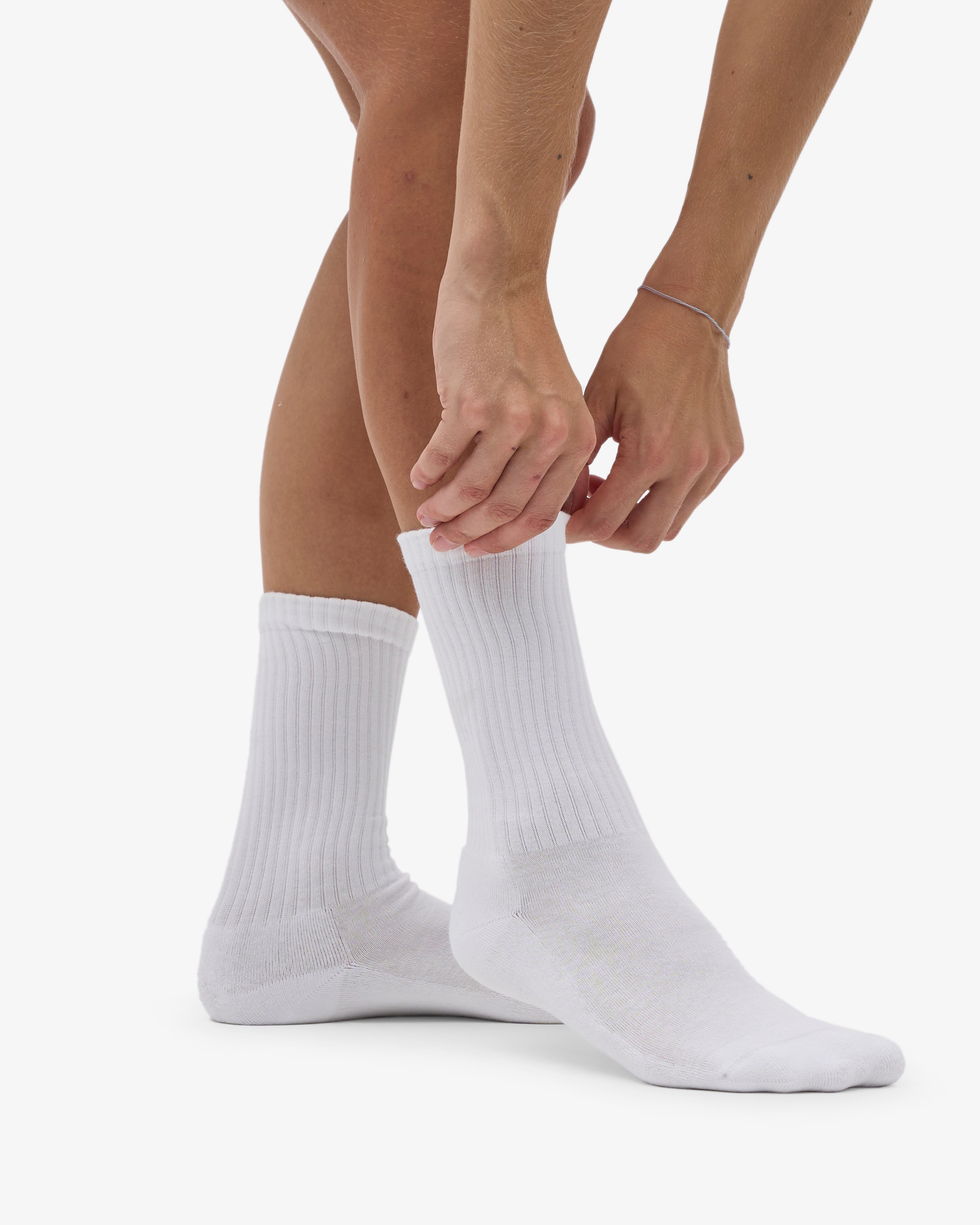 Organic Active Sock - Optical White