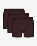 Organic Boxer Briefs 3 Pack - Oxblood Red