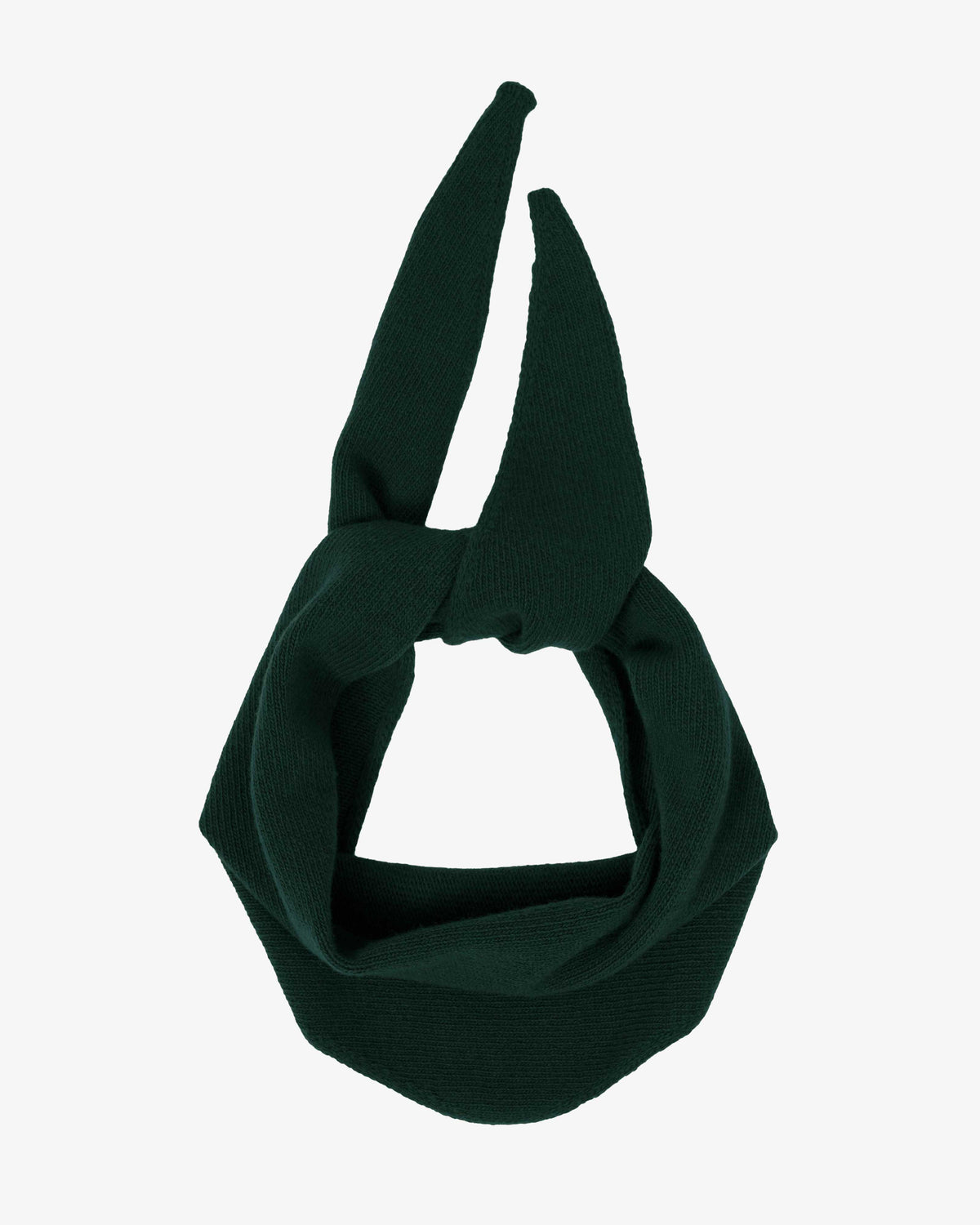 Merino Wool Triangle Scarf - Emerald Green