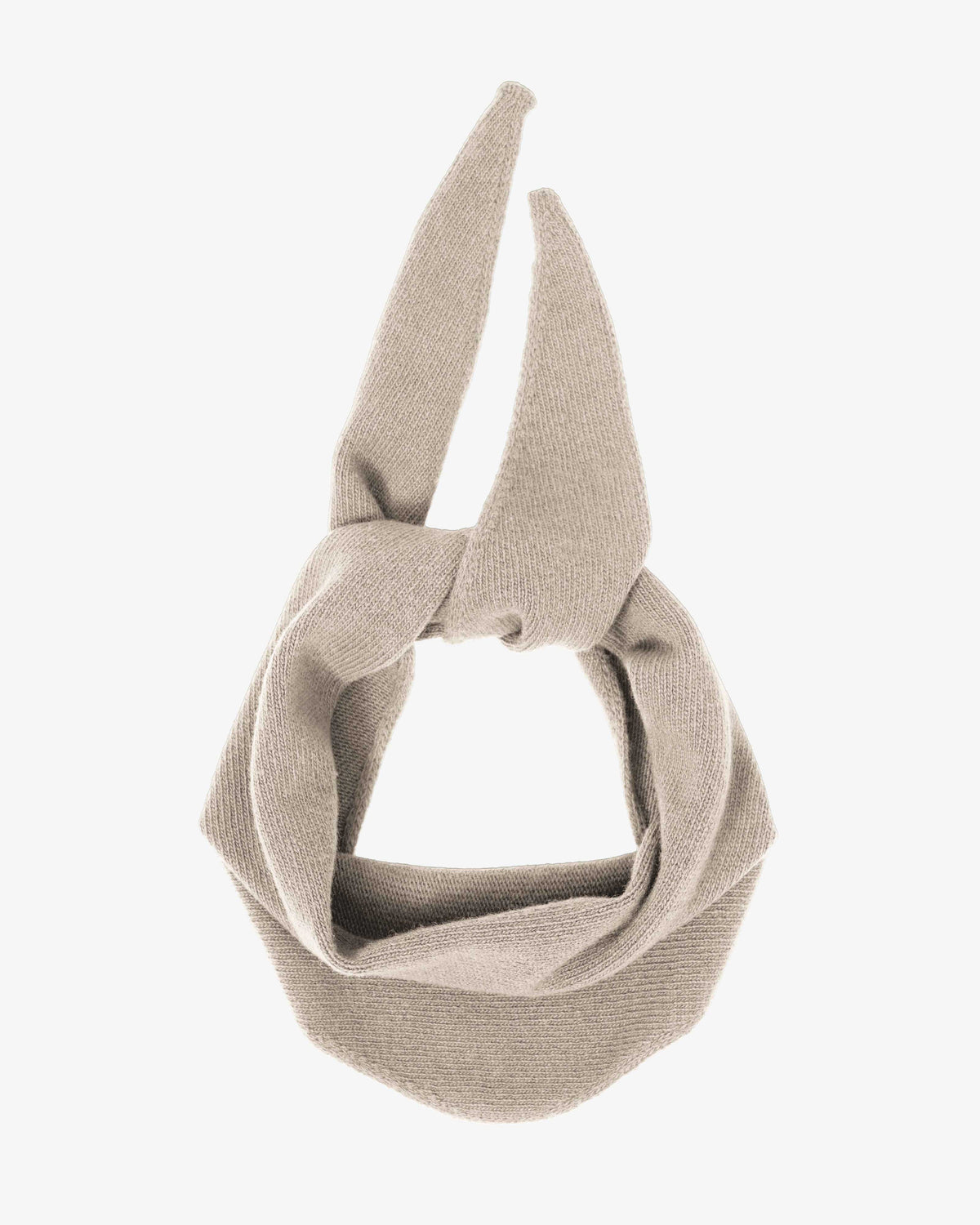 Merino Wool Triangle Scarf - Ivory White