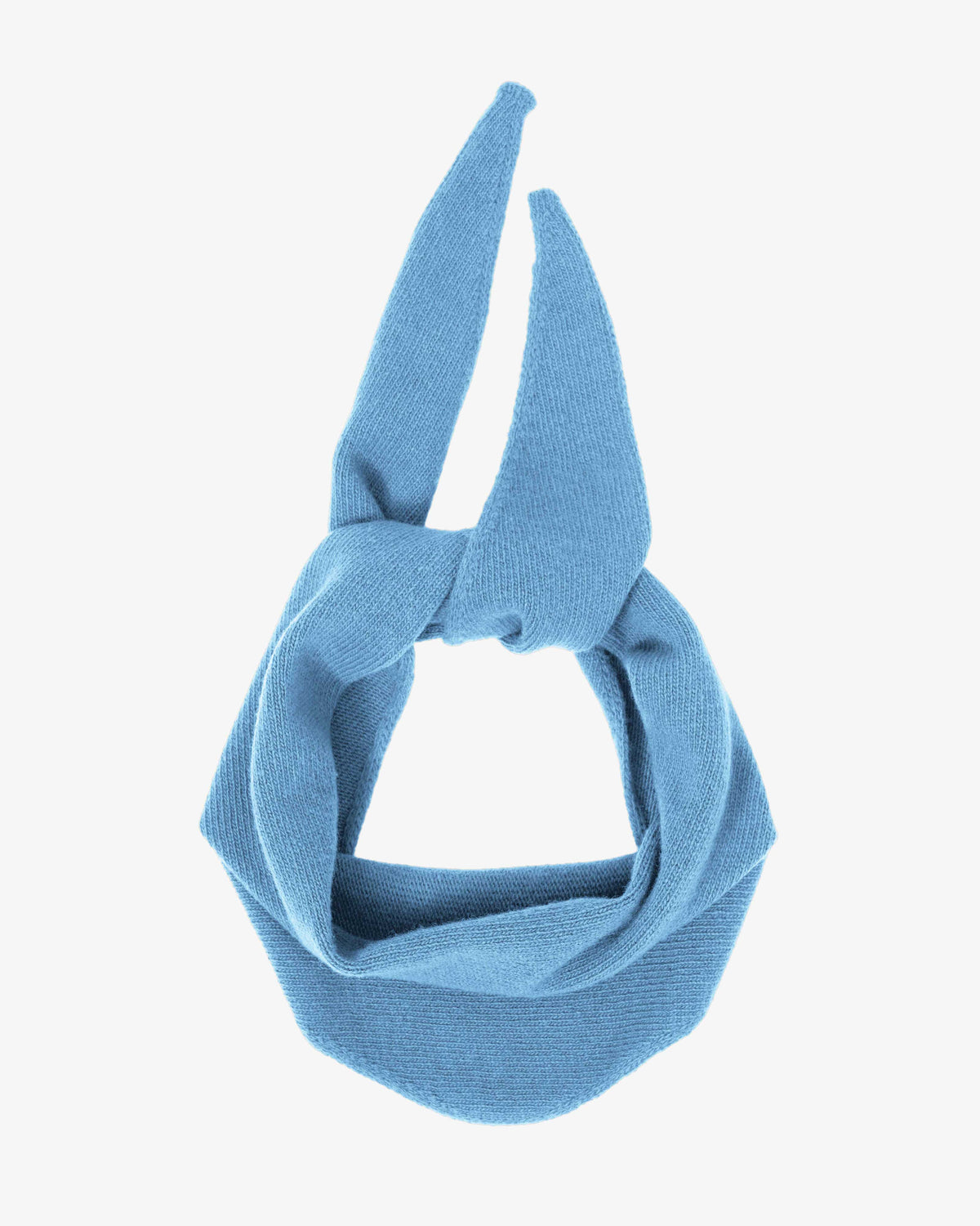 Merino Wool Triangle Scarf - Seaside Blue