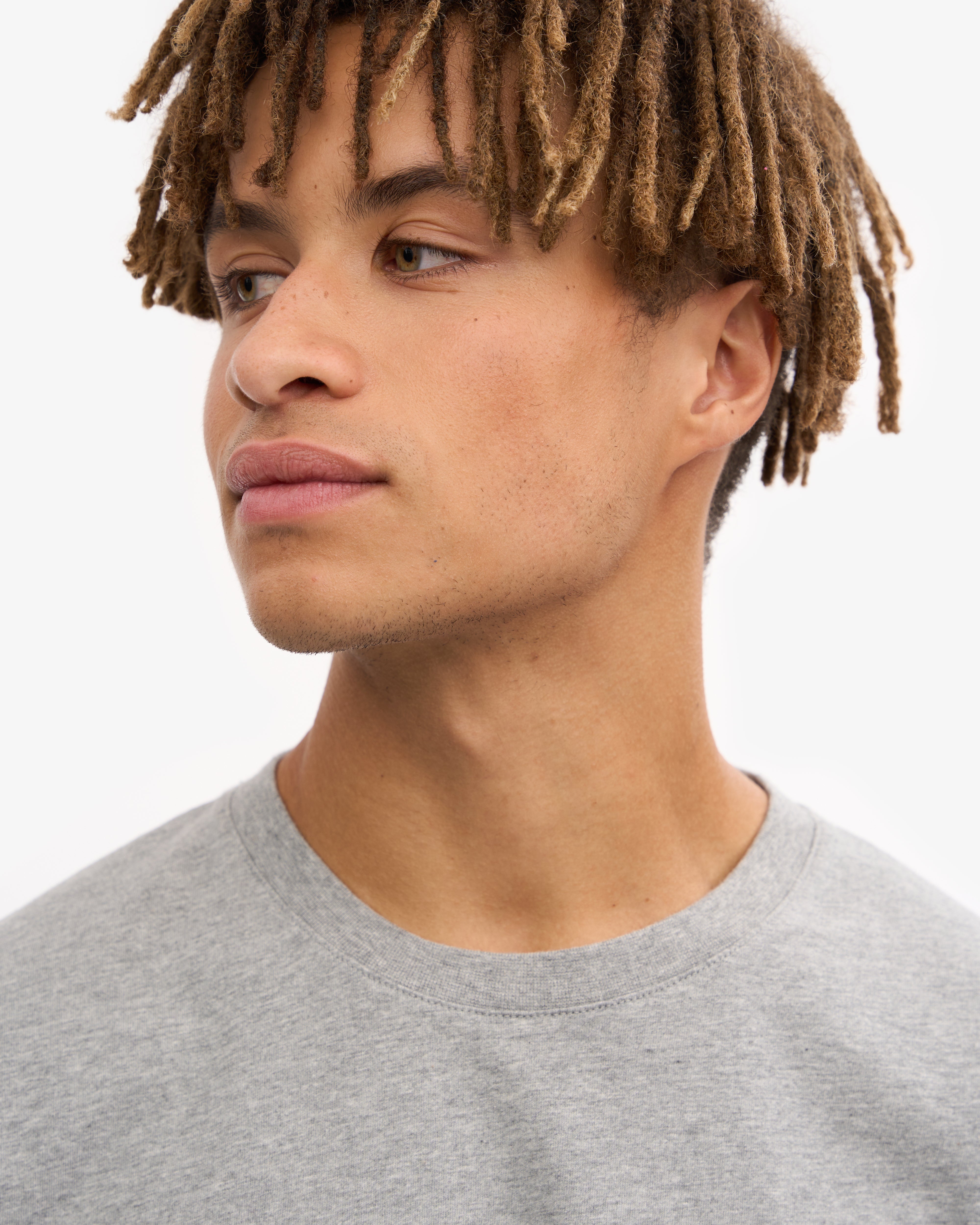 Oversized Organic T-Shirt - Heather Grey